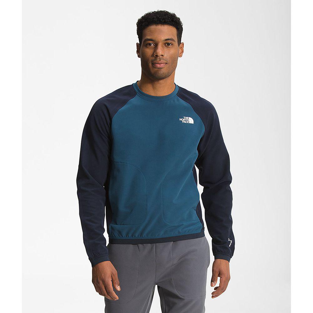 The North Face Tekware® Crewneck Ανδρικα Μπουφάν Fleece - Μπλε / Σκουρο Μπλε (WANQ92068)